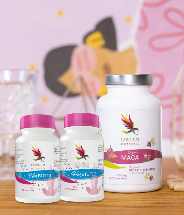 2x Her Biotic + 1x Maca GRATIS